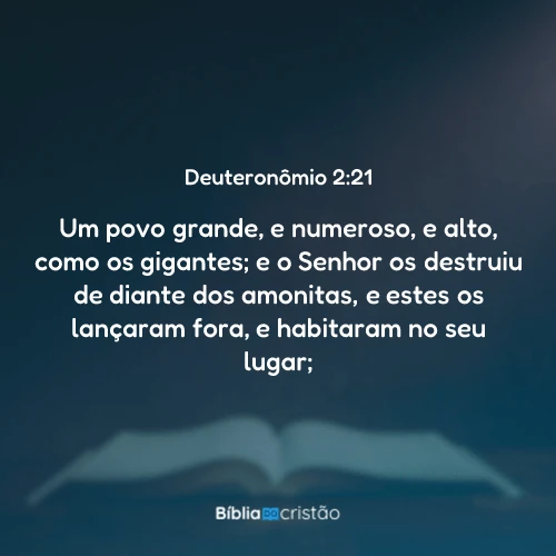 Deuteronômio 2:21