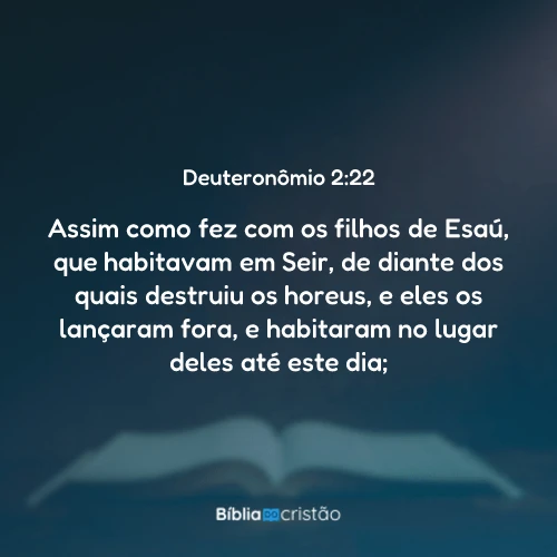 Deuteronômio 2:22