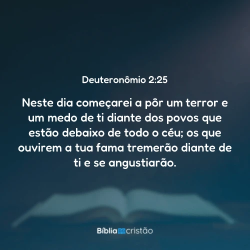 Deuteronômio 2:25