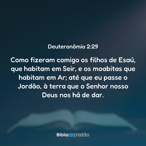 Deuteronômio 2:29