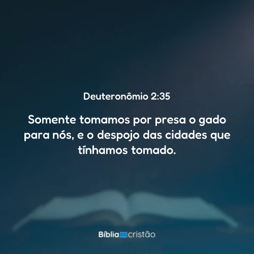Deuteronômio 2:35
