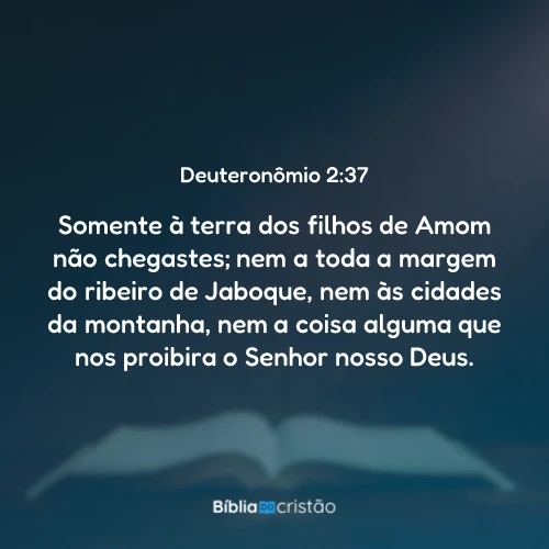 Deuteronômio 2:37
