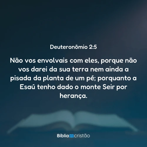 Deuteronômio 2:5