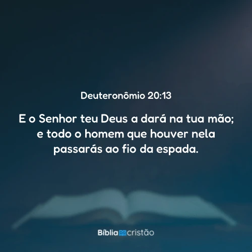 Deuteronômio 20:13