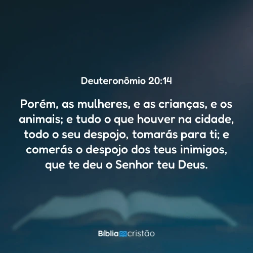 Deuteronômio 20:14