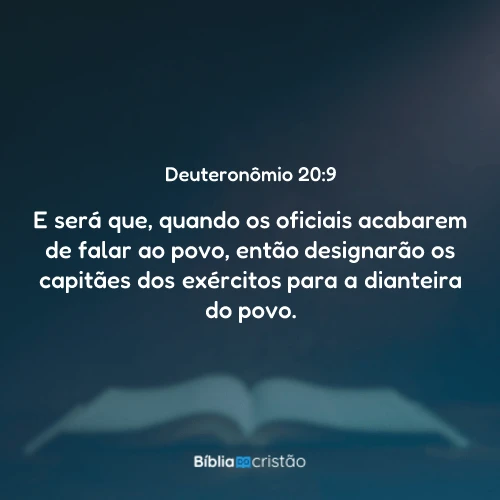Deuteronômio 20:9