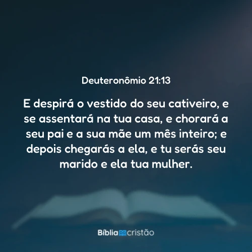Deuteronômio 21:13