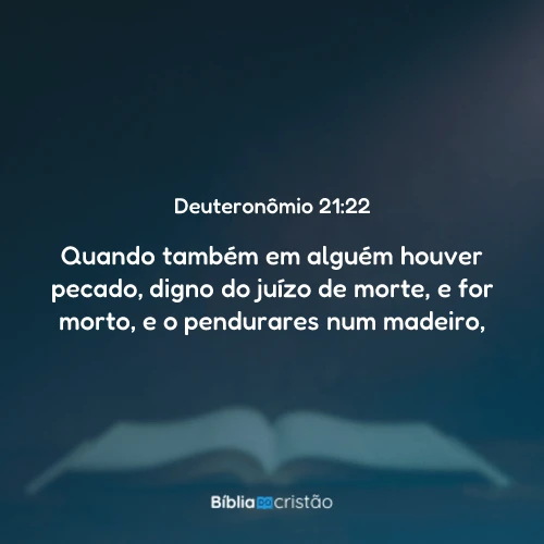 Deuteronômio 21:22