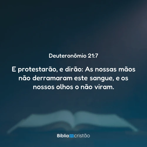 Deuteronômio 21:7