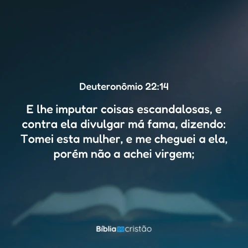 Deuteronômio 22:14