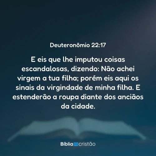 Deuteronômio 22:17
