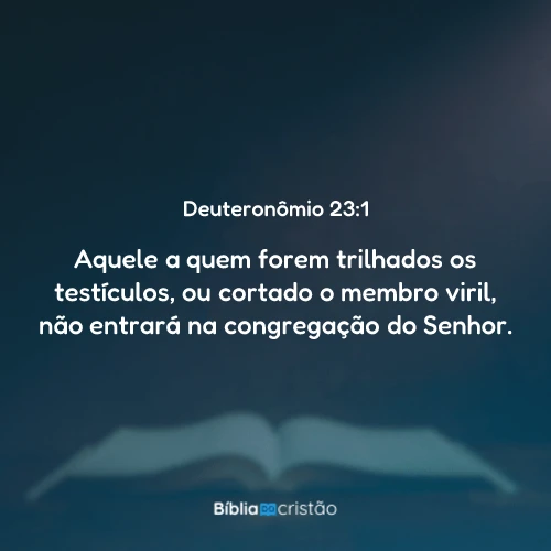 Deuteronômio 23:1