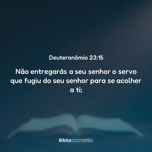 Deuteronômio 23:15