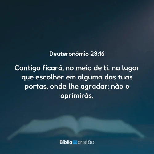 Deuteronômio 23:16