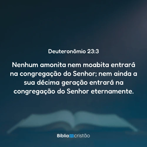 Deuteronômio 23:3