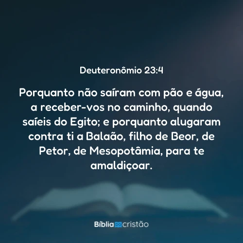 Deuteronômio 23:4