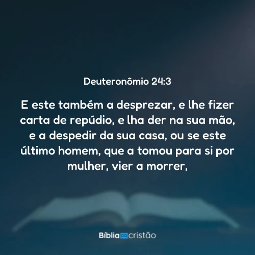 Deuteronômio 24:3