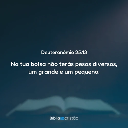 Deuteronômio 25:13