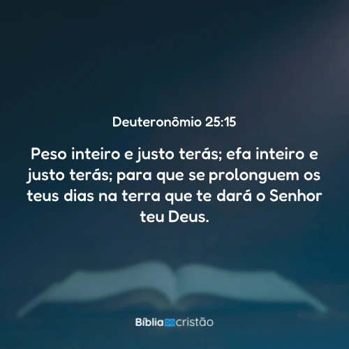 Deuteronômio 25:15