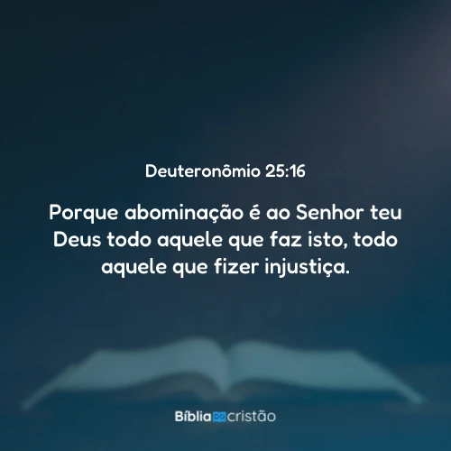 Deuteronômio 25:16