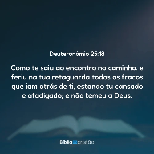 Deuteronômio 25:18
