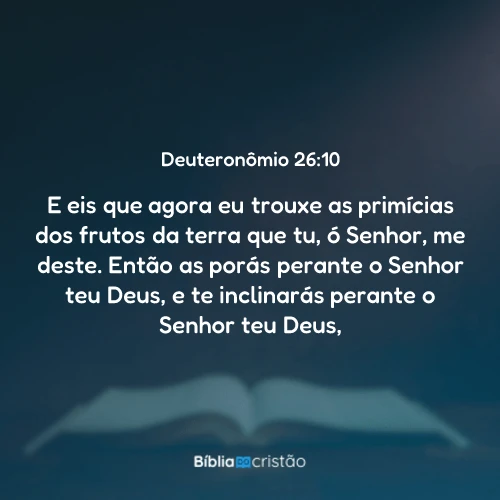 Deuteronômio 26:10