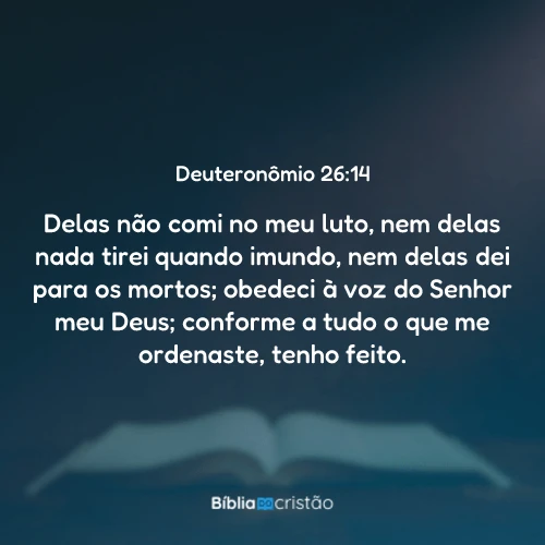 Deuteronômio 26:14