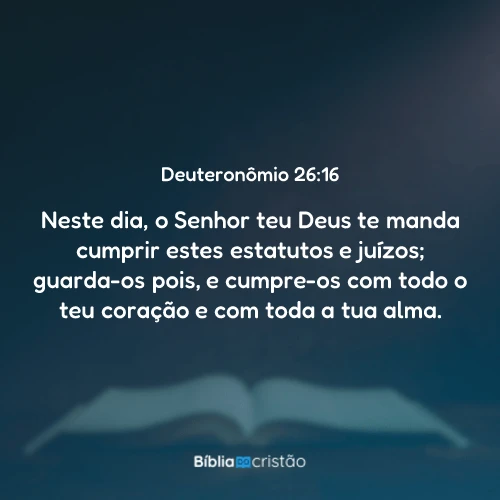 Deuteronômio 26:16