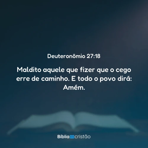 Deuteronômio 27:18