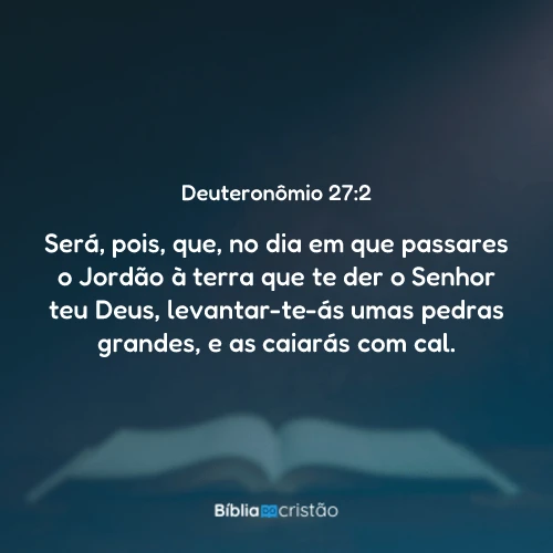 Deuteronômio 27:2