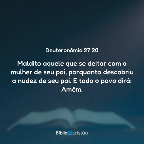 Deuteronômio 27:20