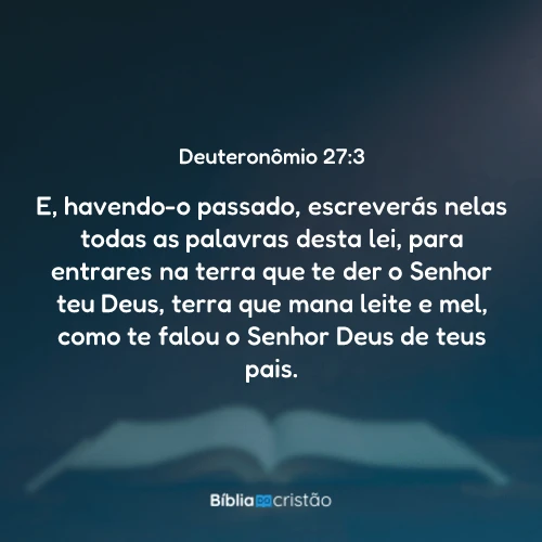 Deuteronômio 27:3