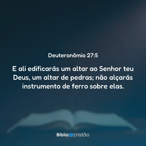 Deuteronômio 27:5