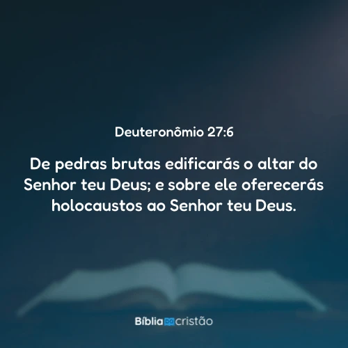 Deuteronômio 27:6