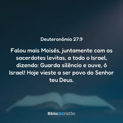 Deuteronômio 27:9