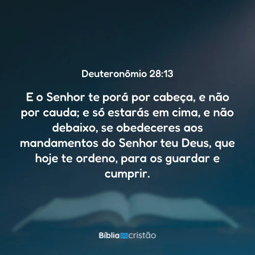 Deuteronômio 28:13