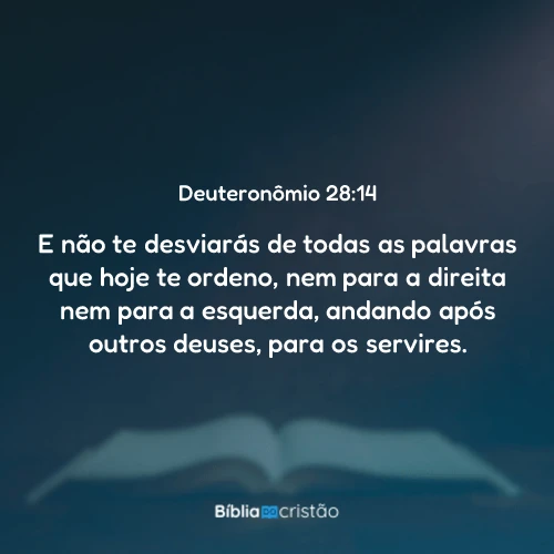 Deuteronômio 28:14
