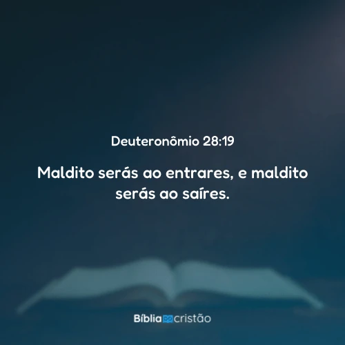 Deuteronômio 28:19