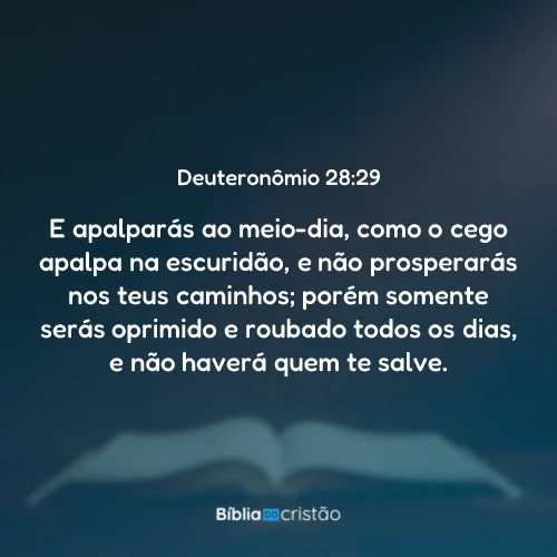 Deuteronômio 28:29