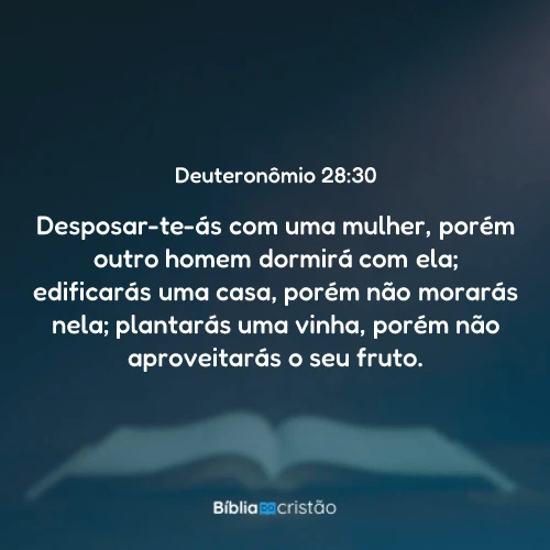 Deuteronômio 28:30