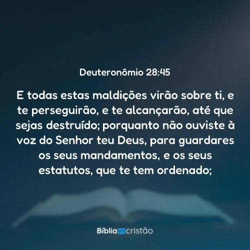 Deuteronômio 28:45