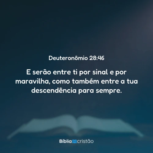 Deuteronômio 28:46