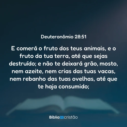 Deuteronômio 28:51