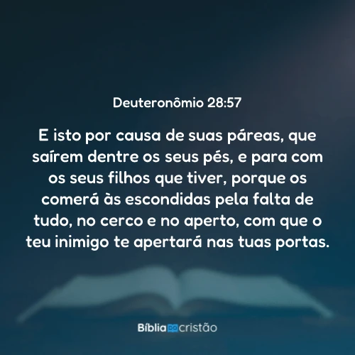 Deuteronômio 28:57