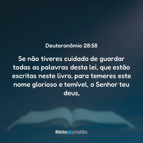Deuteronômio 28:58