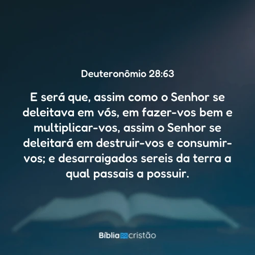 Deuteronômio 28:63