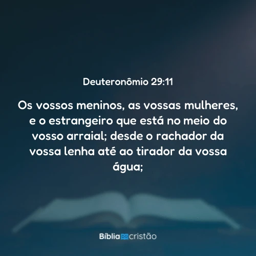 Deuteronômio 29:11