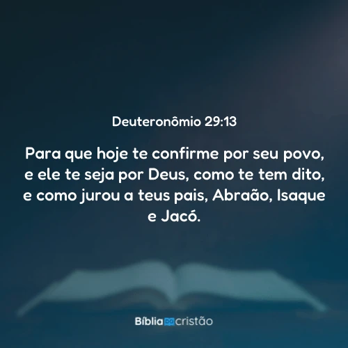 Deuteronômio 29:13