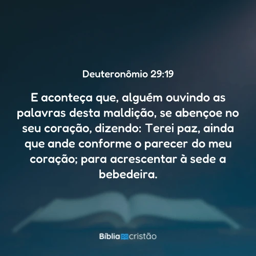 Deuteronômio 29:19