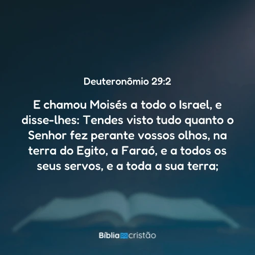 Deuteronômio 29:2